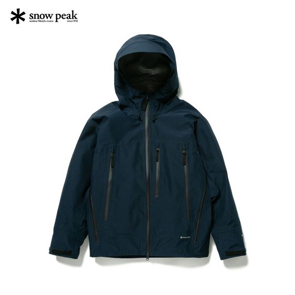【SNOW PEAK】GORE-TEX 防雨外套/ 藍色XL