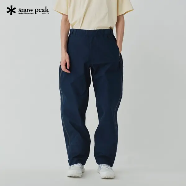 【SNOW PEAK】GORE-TEX 防雨褲/ 藍XL