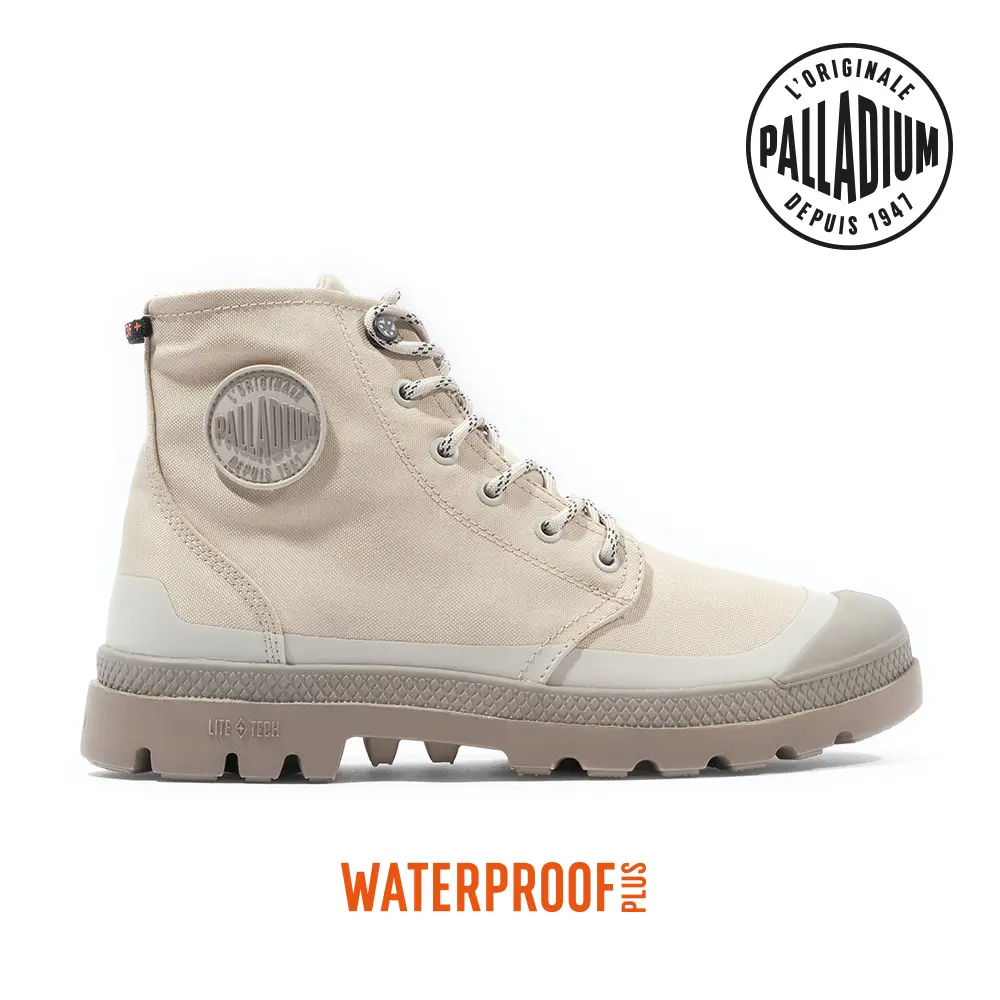 PALLADIUM PAMPA RCYCL LITE+WP+ ZIP再生科技輕量拉鍊橘標防水靴-中性-米色/ 10.5(28.5cm)