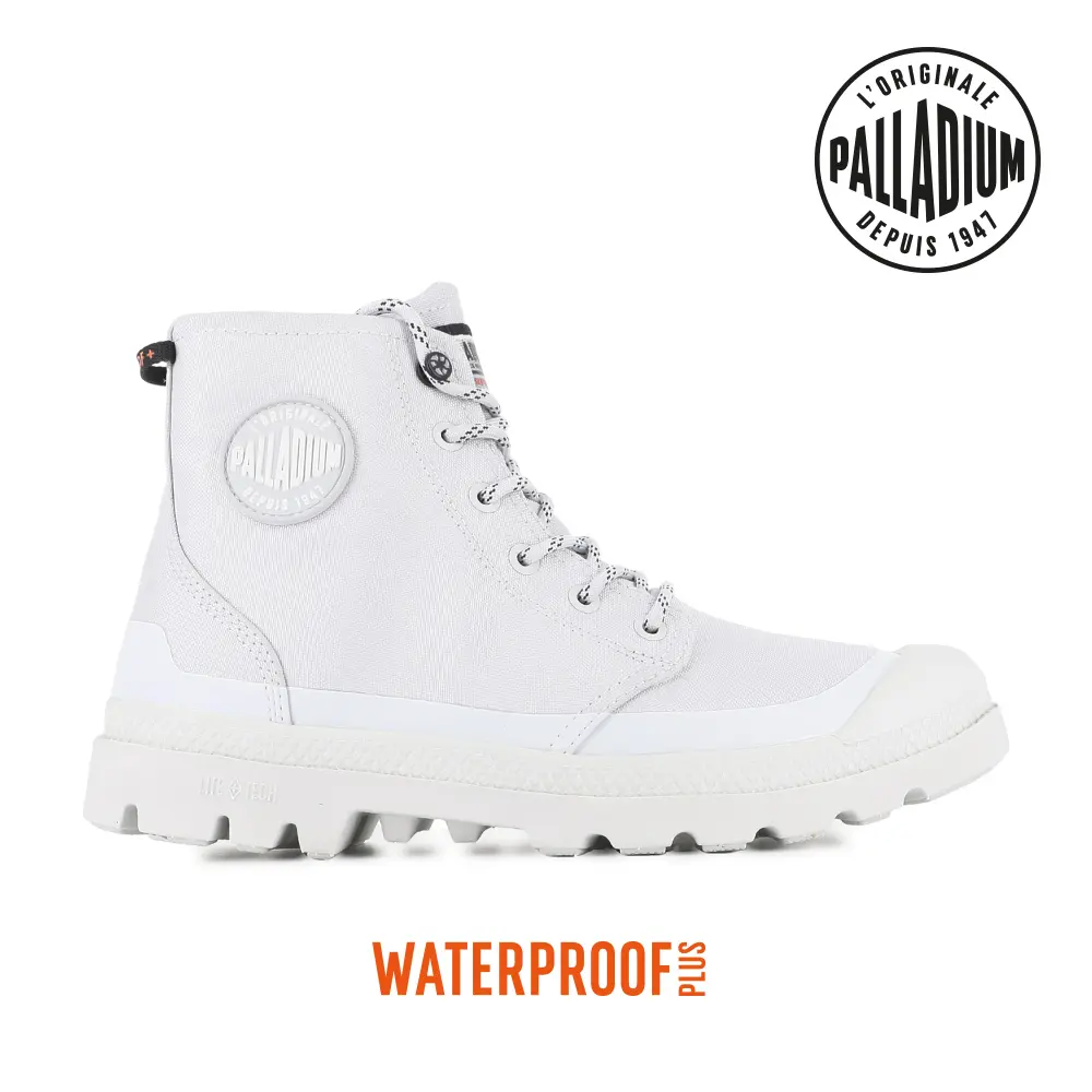 PALLADIUM PAMPA RCYCL LITE+WP+ ZIP再生科技輕量拉鍊橘標防水靴-中性-冰河灰/ 12(30cm)