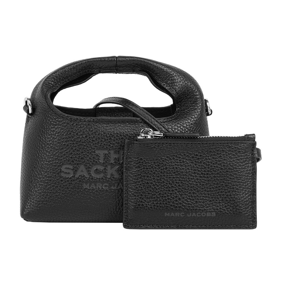 【MARC JACOBS】The Sack Bag 牛皮二用包(Micro)(黑色)/ 平行輸入