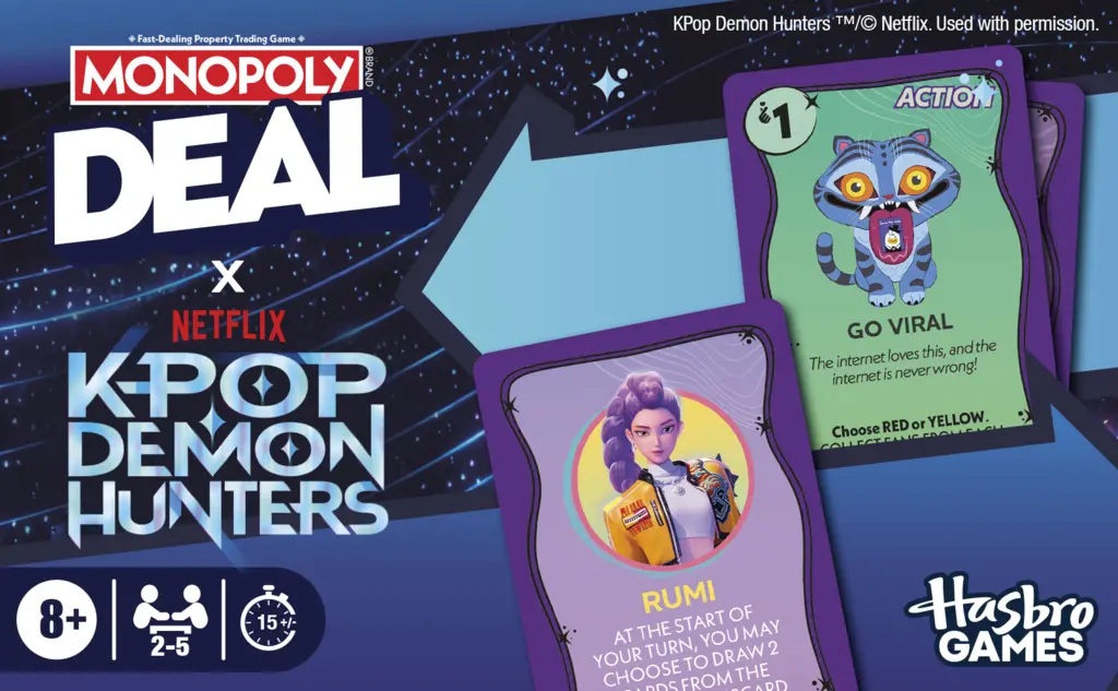 獵魔女團熱門聯名➤Hasbro地產大亨/ 紙牌交易遊戲Kpop獵魔女團版/ 英文版