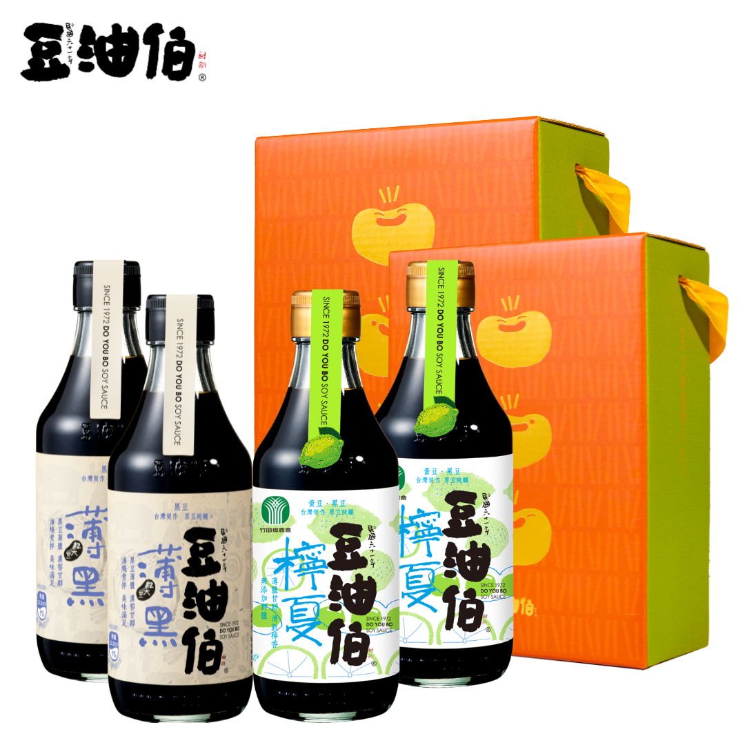【豆油伯】薄黑檸夏醬油 2盒組(4入)