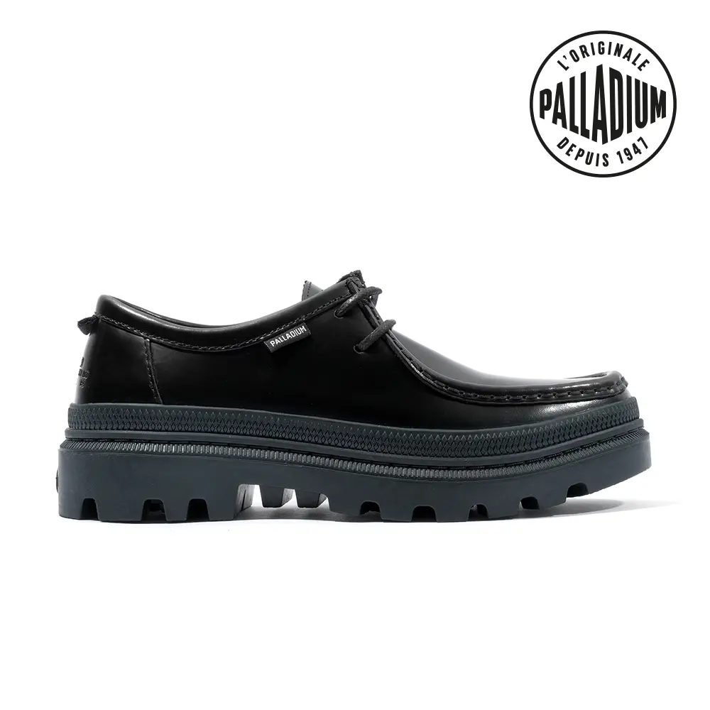 PALLADIUM PALLATROOPER LOAFER經典牛皮法式樂福鞋/休閒鞋/-男鞋/女鞋-黑/ 5.5(23.5cm)
