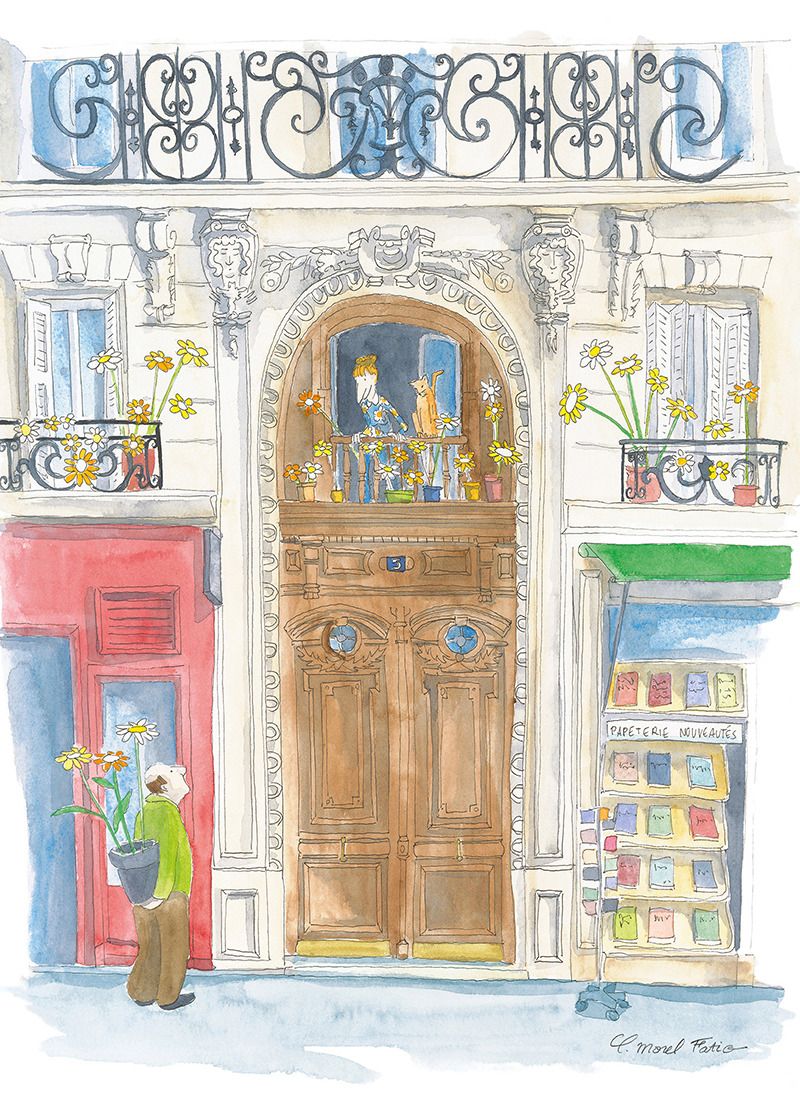 法國 Image Republic 情人卡/ 插畫家Claire Morel Fatio系列/ 心花開/ 10.5X15CM