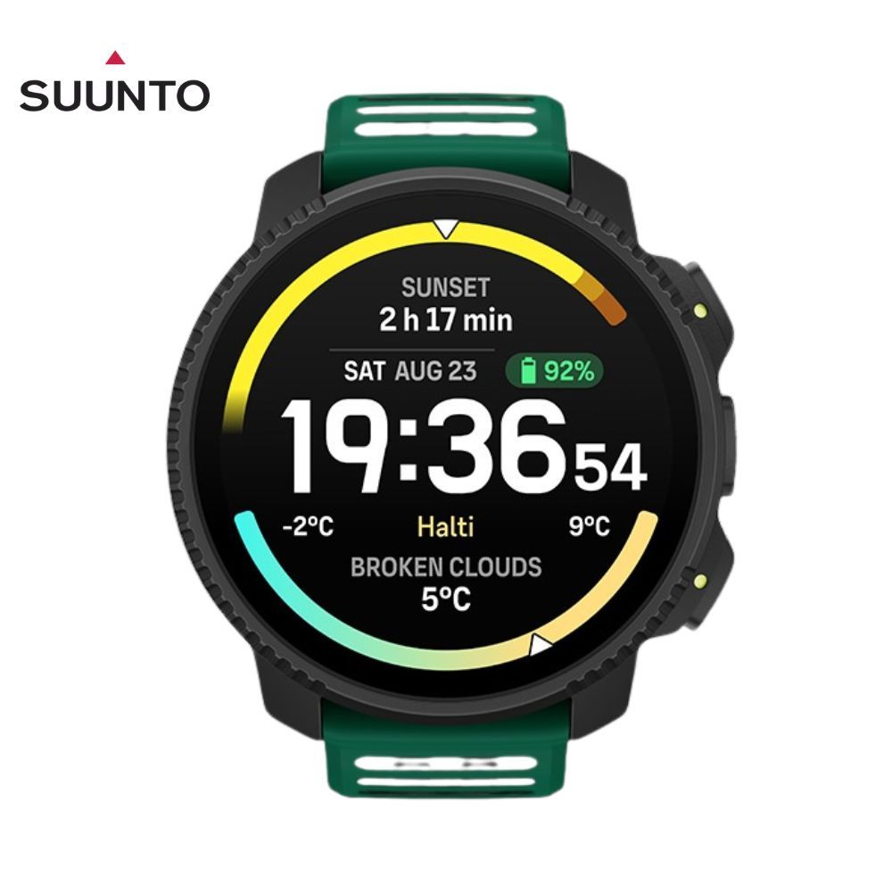 SUUNTO VERTICAL 2 高性能終極運動腕錶 | 專爲探索與冒險而設計/ StainlessSteel不鏽鋼/ PineGreen 松木綠