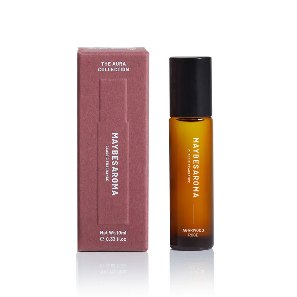 MAYBES AROMA精油滾珠香水瓶/ 沉香玫瑰/ 10ml