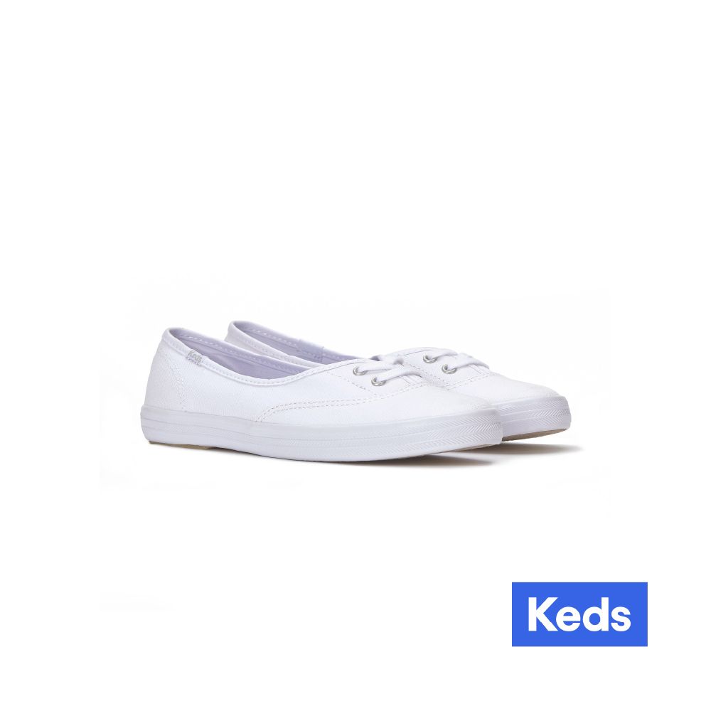 【Keds】 THE MINI 經典懶人娃娃小白鞋 WF67065/ US8.5(25.5CM)