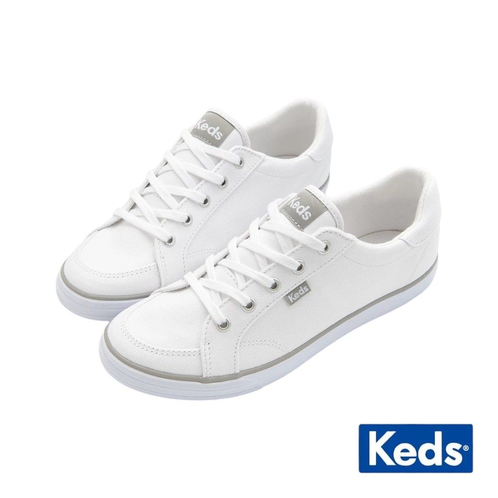 【Keds】 CENTER III 舒適帆布百搭休閒小白鞋 9243W113967/WF67050/ US8(25CM)