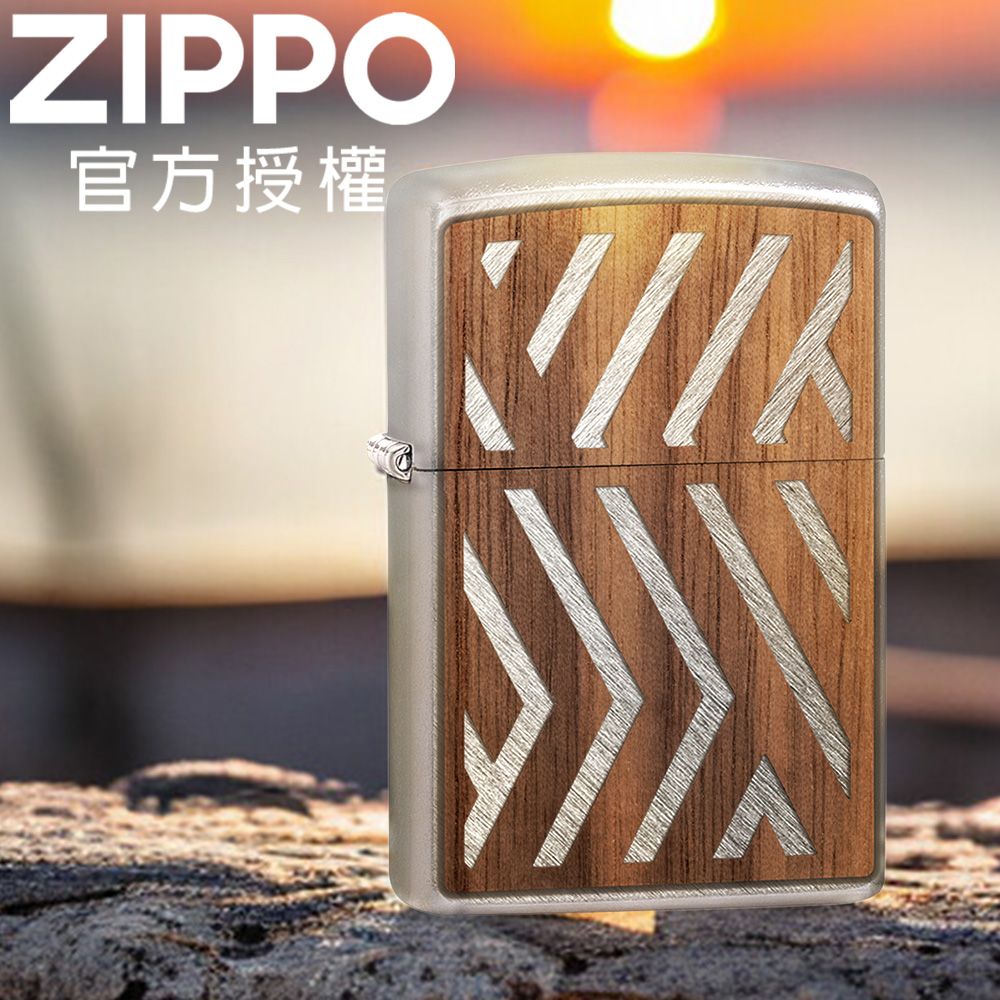 ZIPPO 29902 WOODCHUCK SWEEP 自然幾何防火打火機/ 美國設計款
