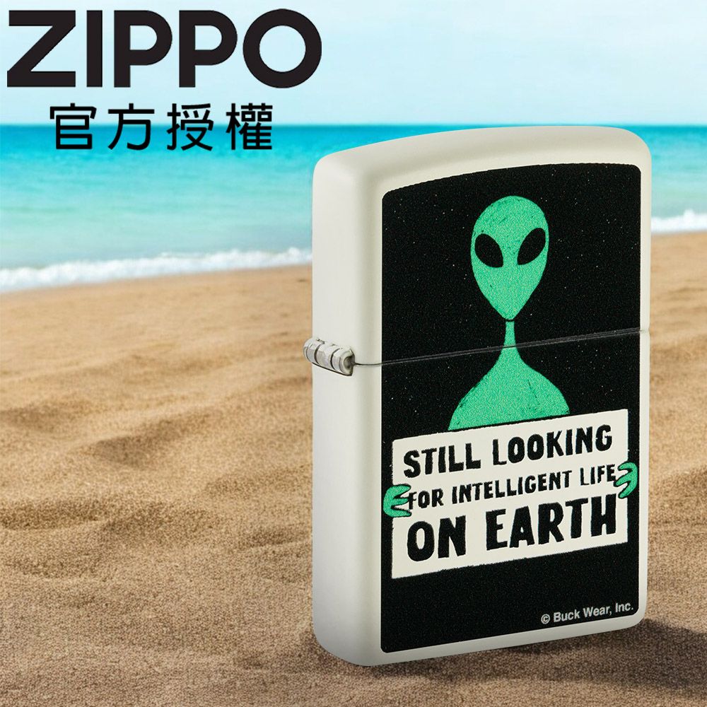 ZIPPO Buck Wear-外星訴求防風打火機 (附贈藍光鑰匙圈乙個-隨機色) / 美國設計款