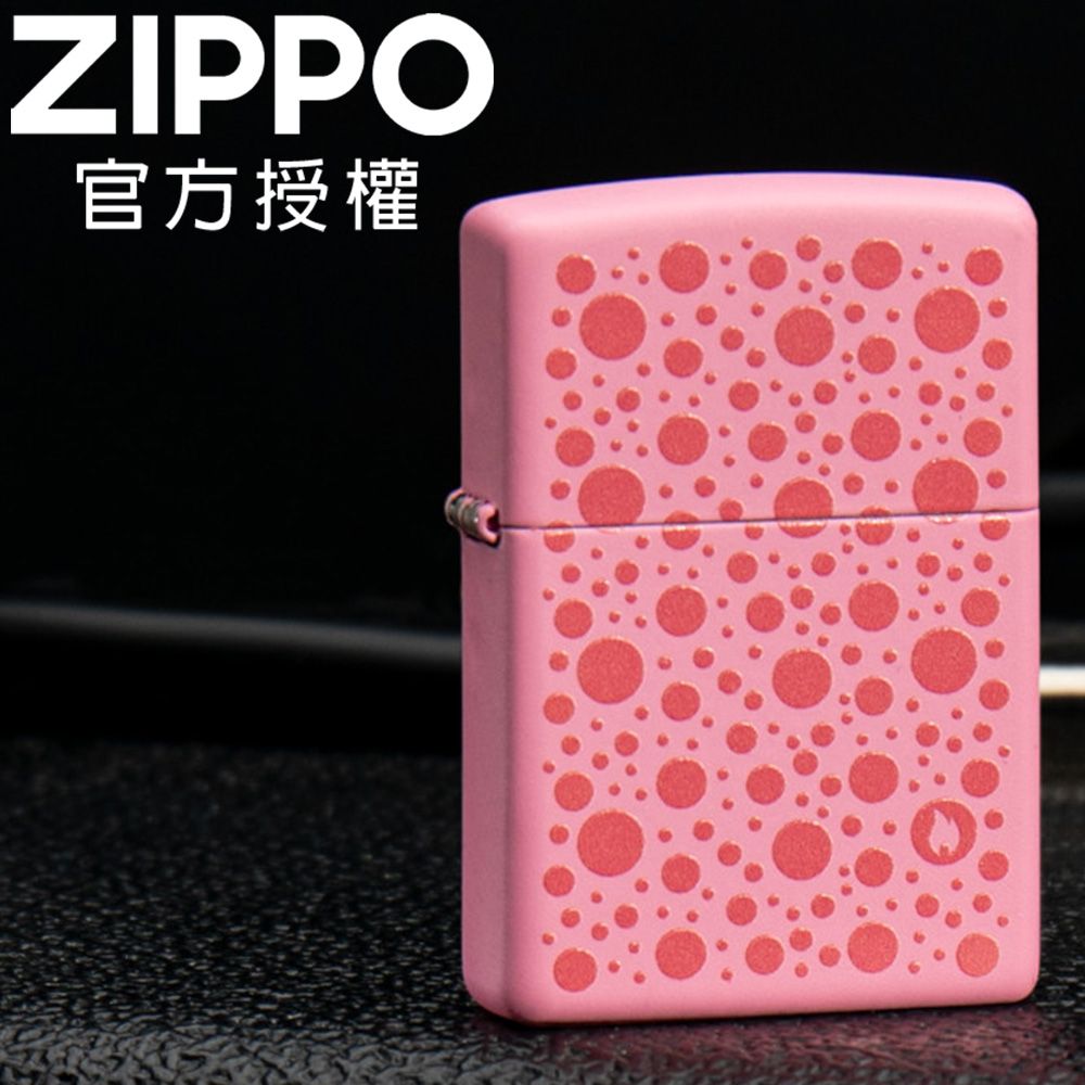 ZIPPO 粉色斑點防風打火機 / 美國設計款