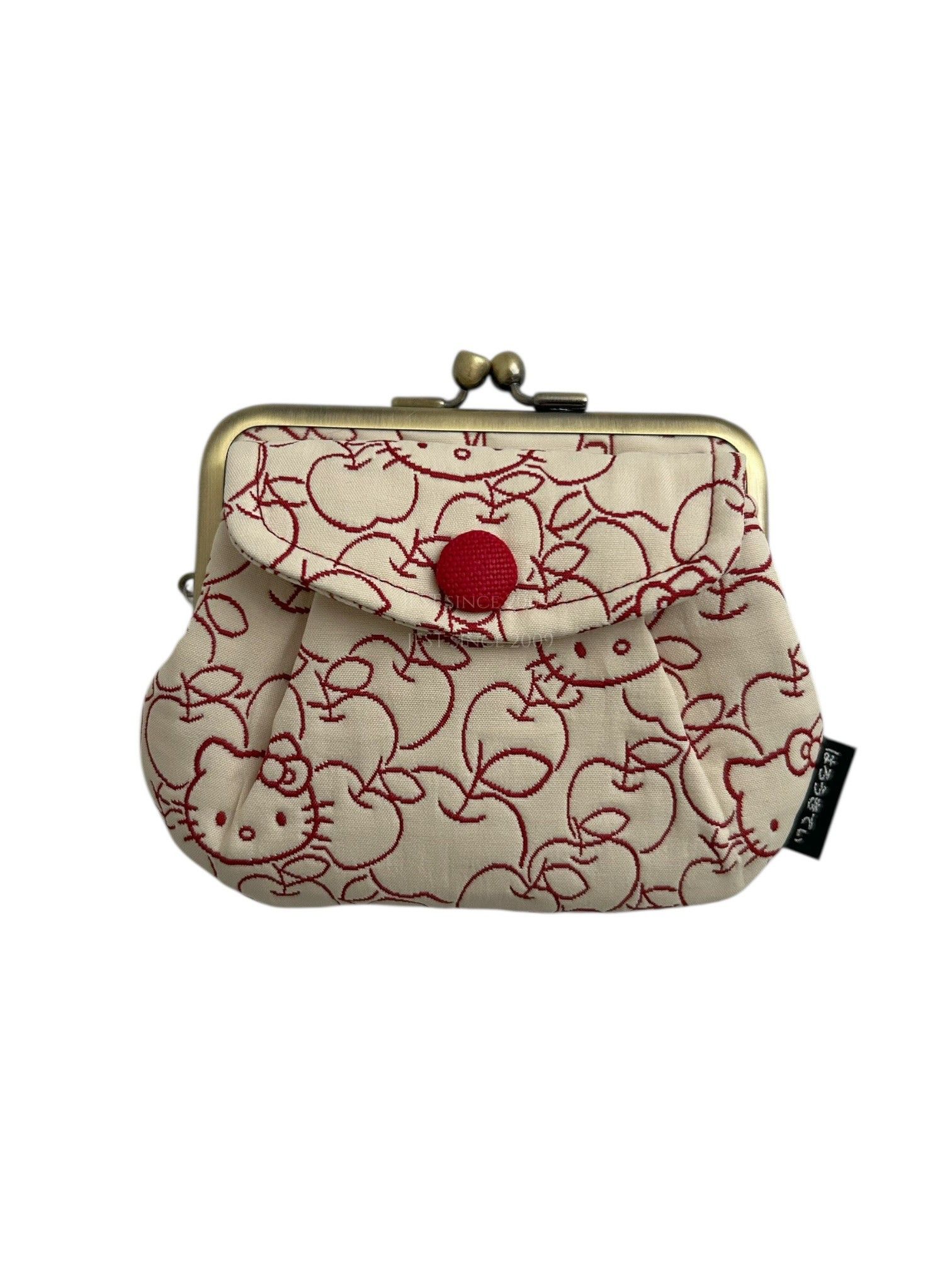 日本限定 Kyoto Hello Kitty Kobo 母子口金零錢包 (KTP-R02/紅/手工包/日本製/零錢包/平行輸入)