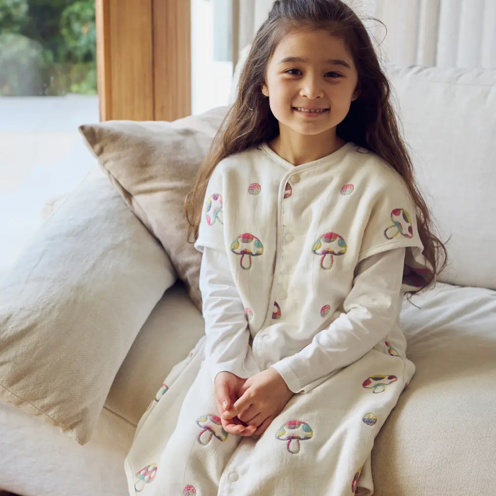 Hoppetta彩虹蘑菇六層紗睡袍/ 大童(7-10Y)