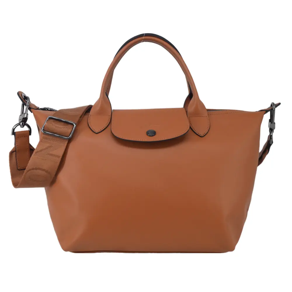 LONGCHAMP LE PLIAGE XTRA系列牛皮手提/斜背兩用水餃包(小/腰果)/平行輸入