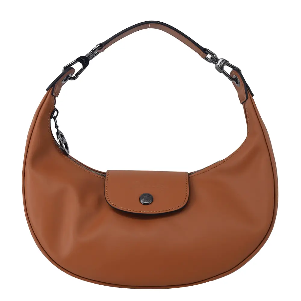 LONGCHAMP LE PLIAGE XTRA系列牛皮半月手提包(小/腰果)/平行輸入