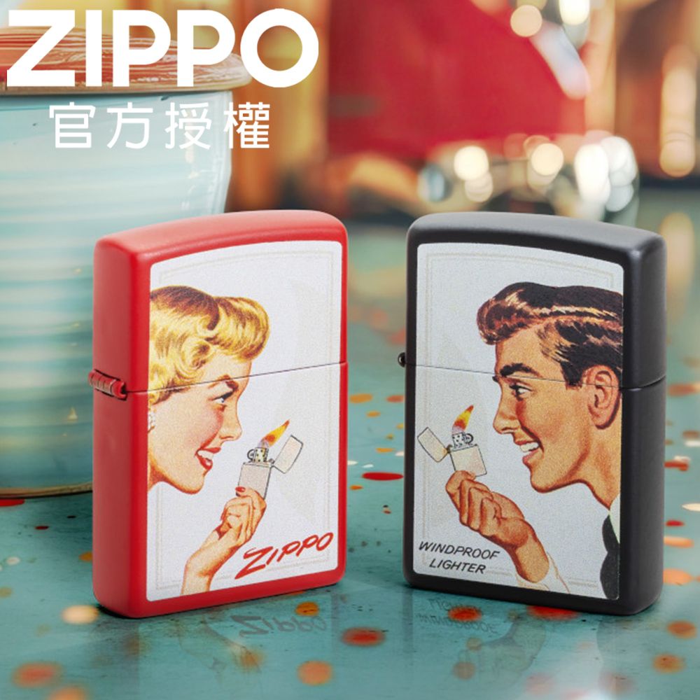ZIPPO 復古廣告套組防風打火機 / 美國設計款