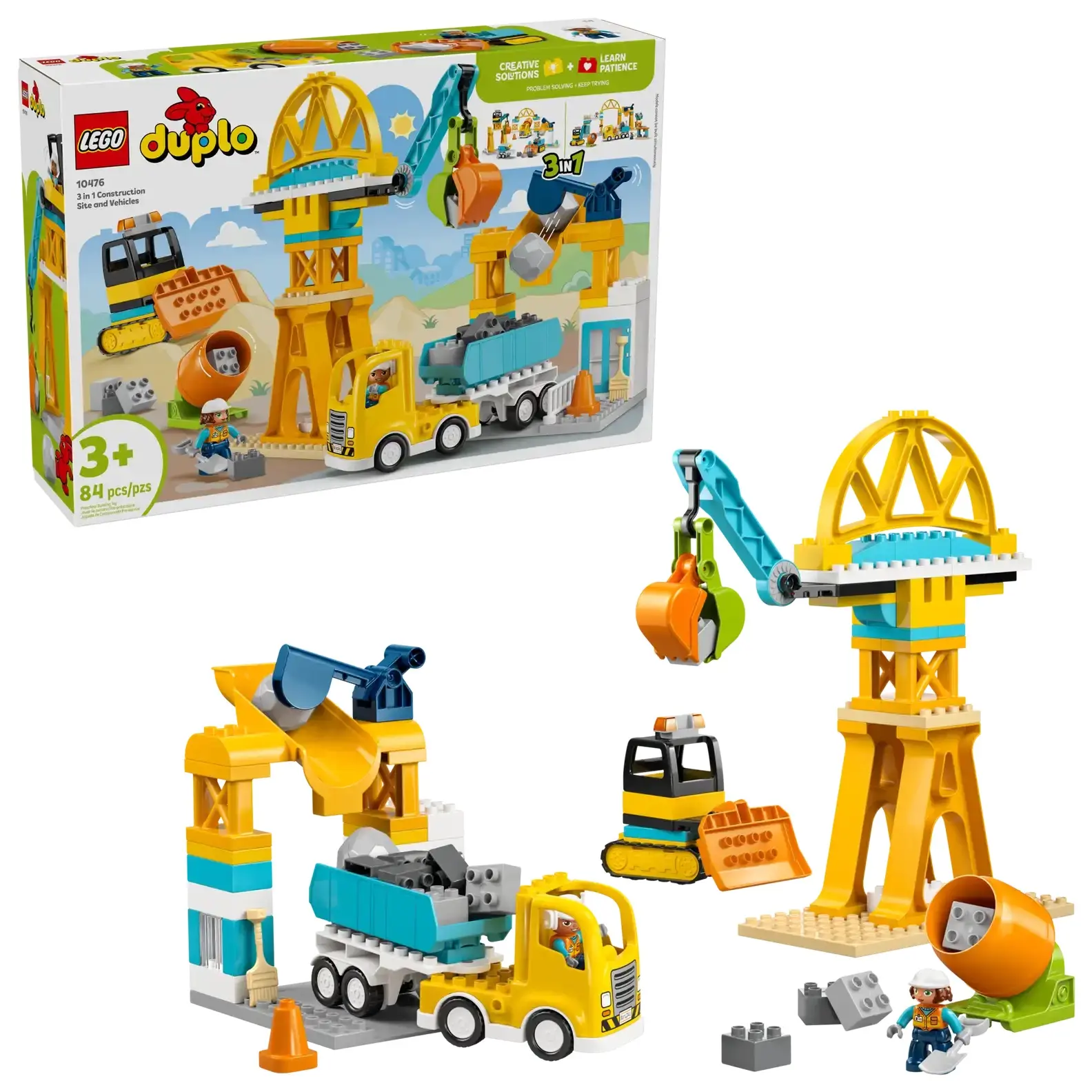 LEGO樂高積木/ 得寶/ 10476/ 3合1工地和車輛