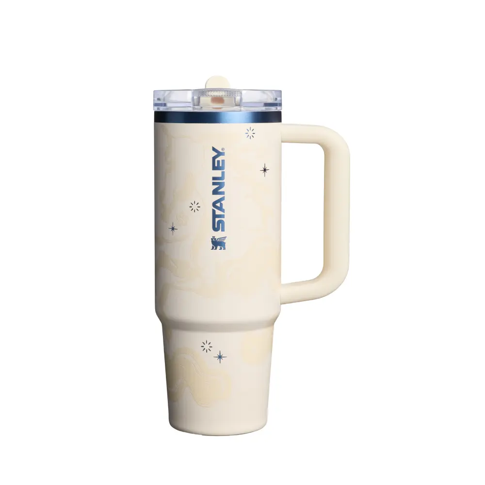 馬年春節限定🚩STANLEY防漏吸管隨手杯/ 0.88L/ 月駒白