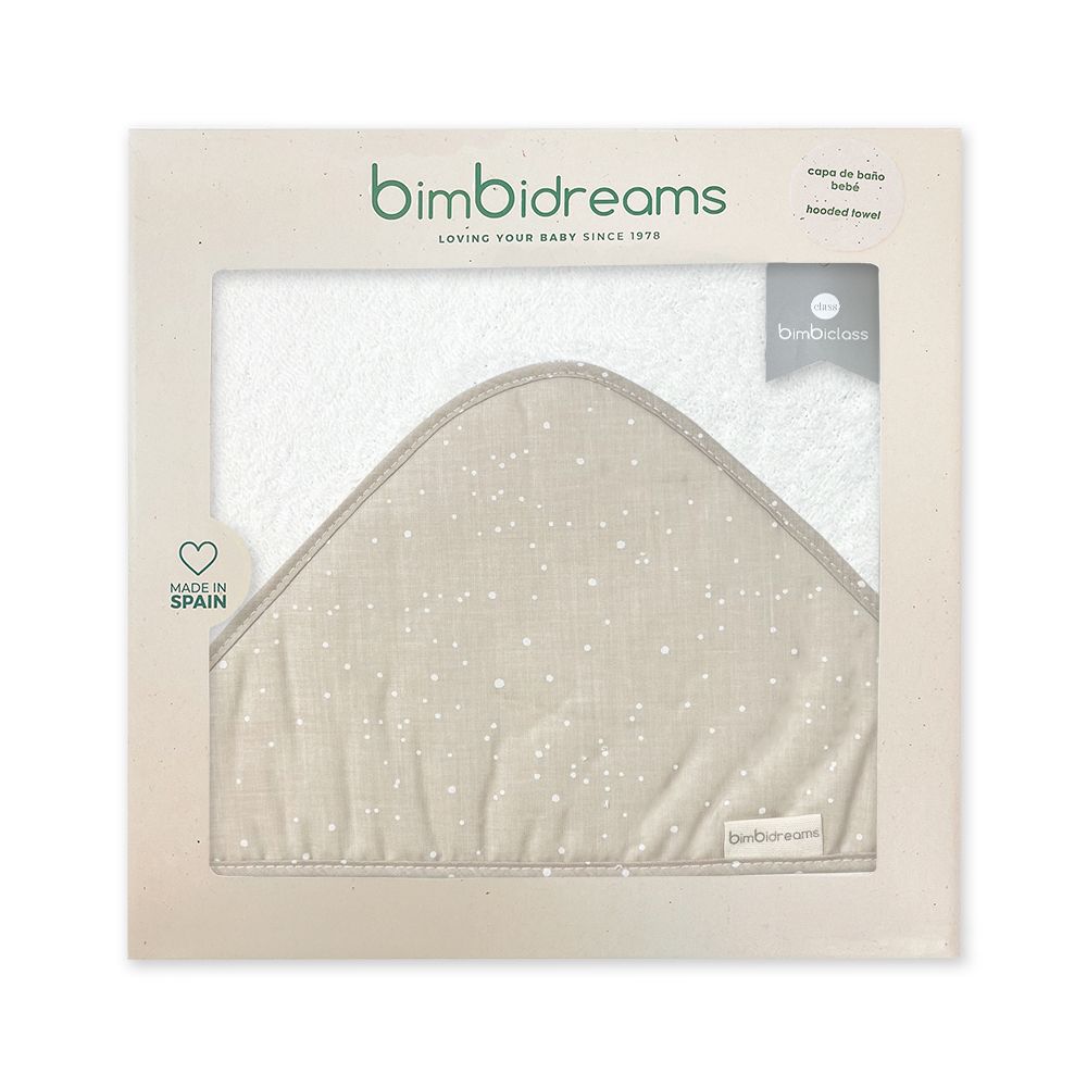 【Bimbidreams】純棉連帽圍裙式寶寶浴巾禮盒 100x100cm/ 褐色