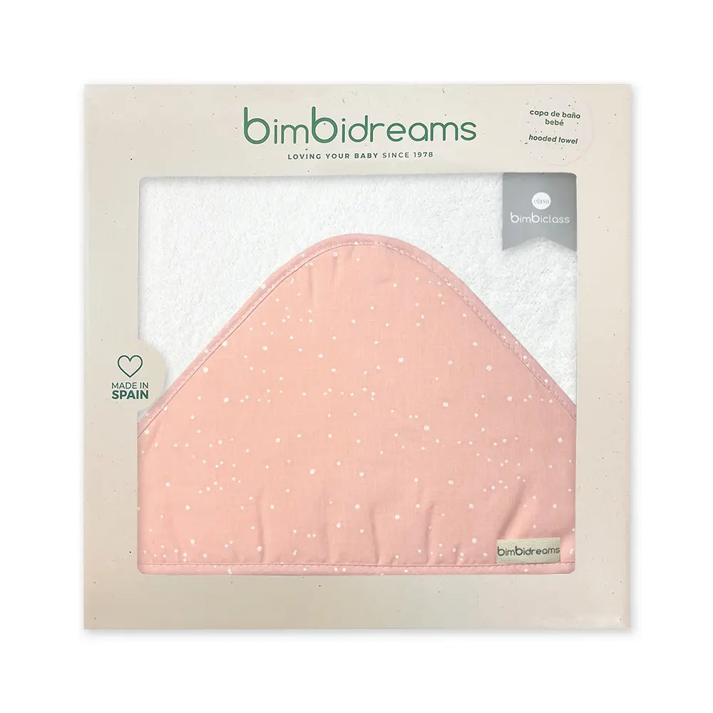 【Bimbidreams】純棉連帽圍裙式寶寶浴巾禮盒 100x100cm/ 粉紅