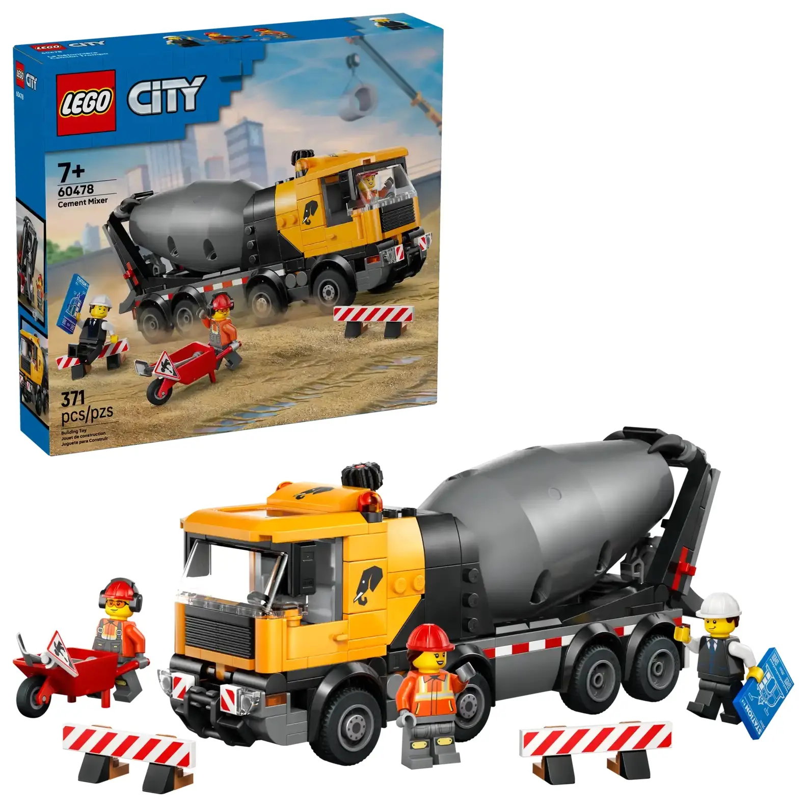 LEGO樂高積木/ CITY/ 60478/ 混凝土攪拌車