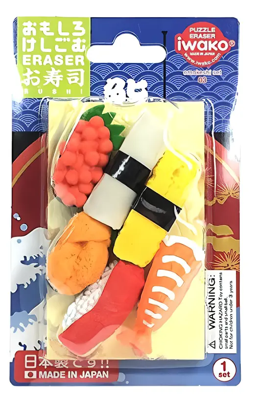 iwako造型橡皮擦/ 生魚片壽司