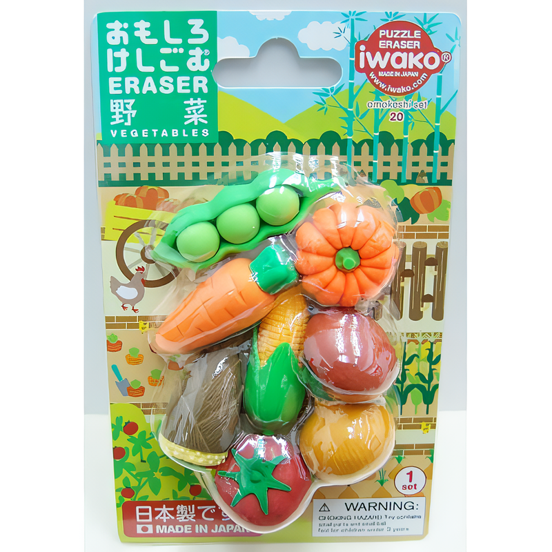iwako造型橡皮擦/蔬菜