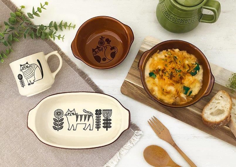 日本 DECOLE Fika 萬古燒焗烤橢圓盤/ 象牙色