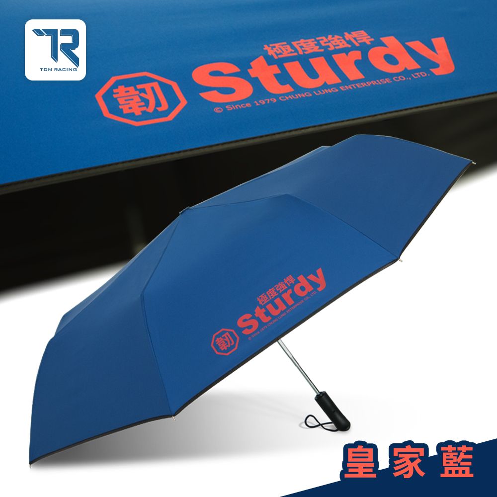 TDN極度強悍降溫黑膠自動開收傘(超大傘面自動傘防曬抗UV晴雨傘B6696)/ 皇家藍