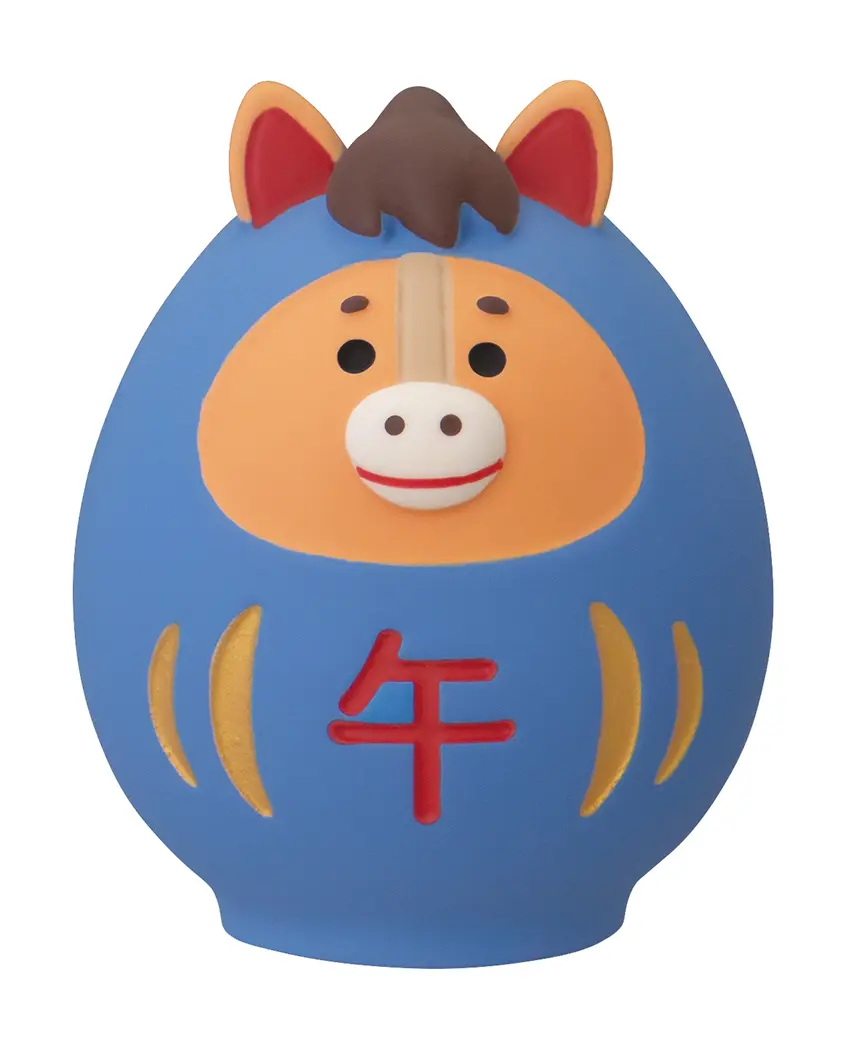 日本 DECOLE Concombre 馬年系列公仔/ 馬達摩
