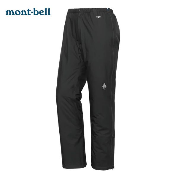 【Montbell】SUPER DRY-TEC Full-Zip 男款防水透氣3層雨褲/ 黑L