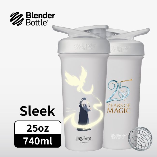 Blender Bottle Sleek按壓式不鏽鋼水壺/ 哈利波特/ 25週年致敬鄧不利多/ 25oz/ 740ml