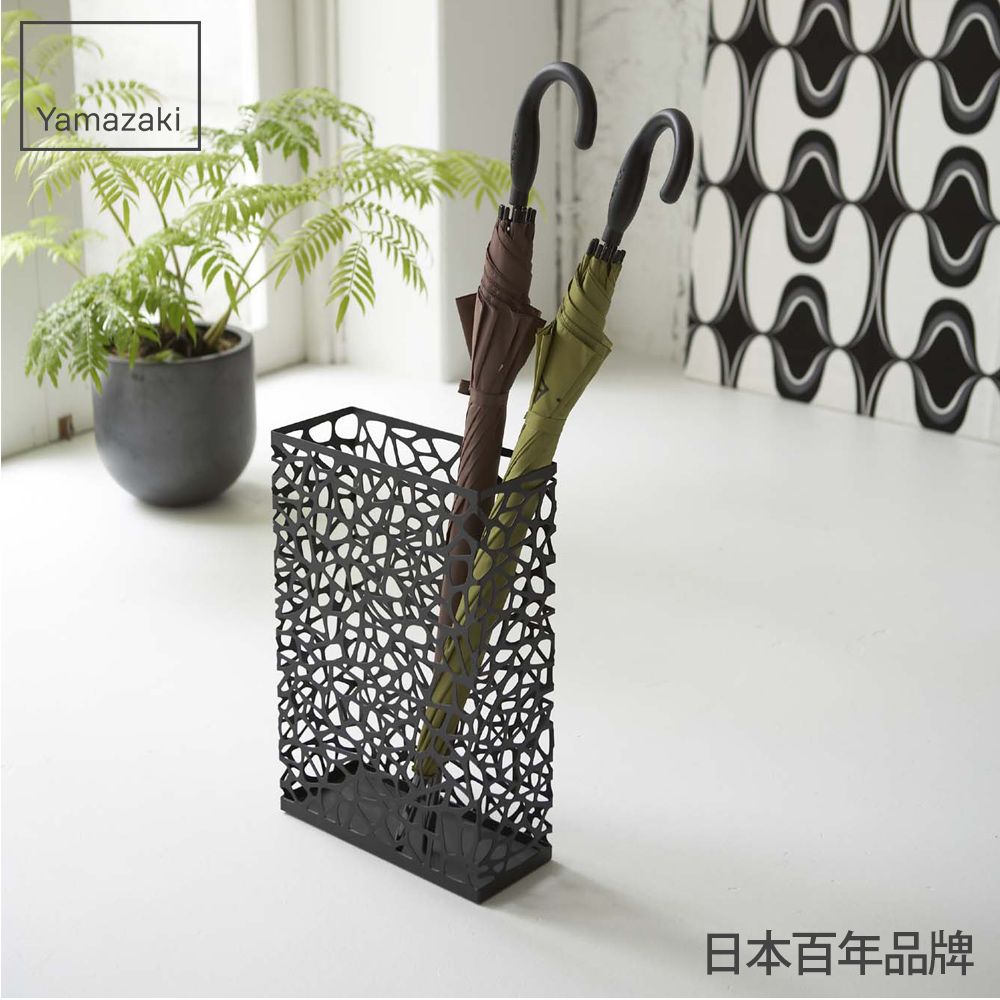 日本【YAMAZAKI】鳥巢造型傘架(黑)