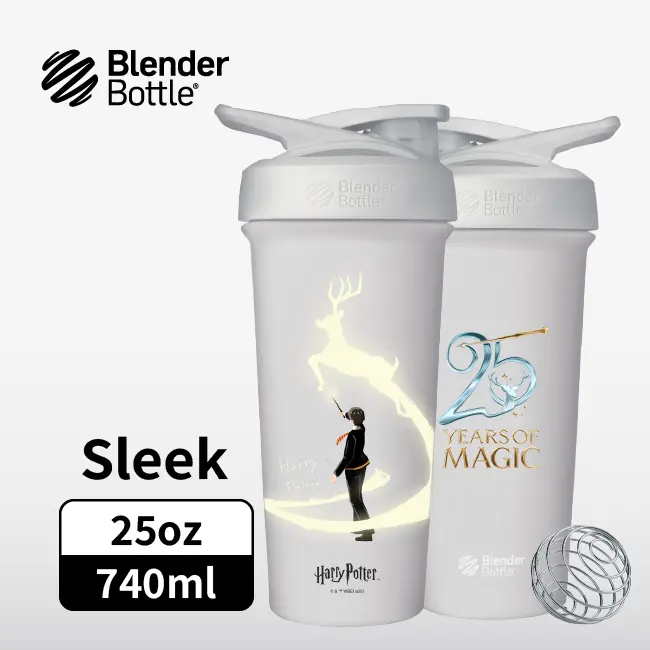 Blender Bottle Sleek按壓式不鏽鋼水壺/ 哈利波特/ 25週年哈利波特/ 25oz/ 740ml