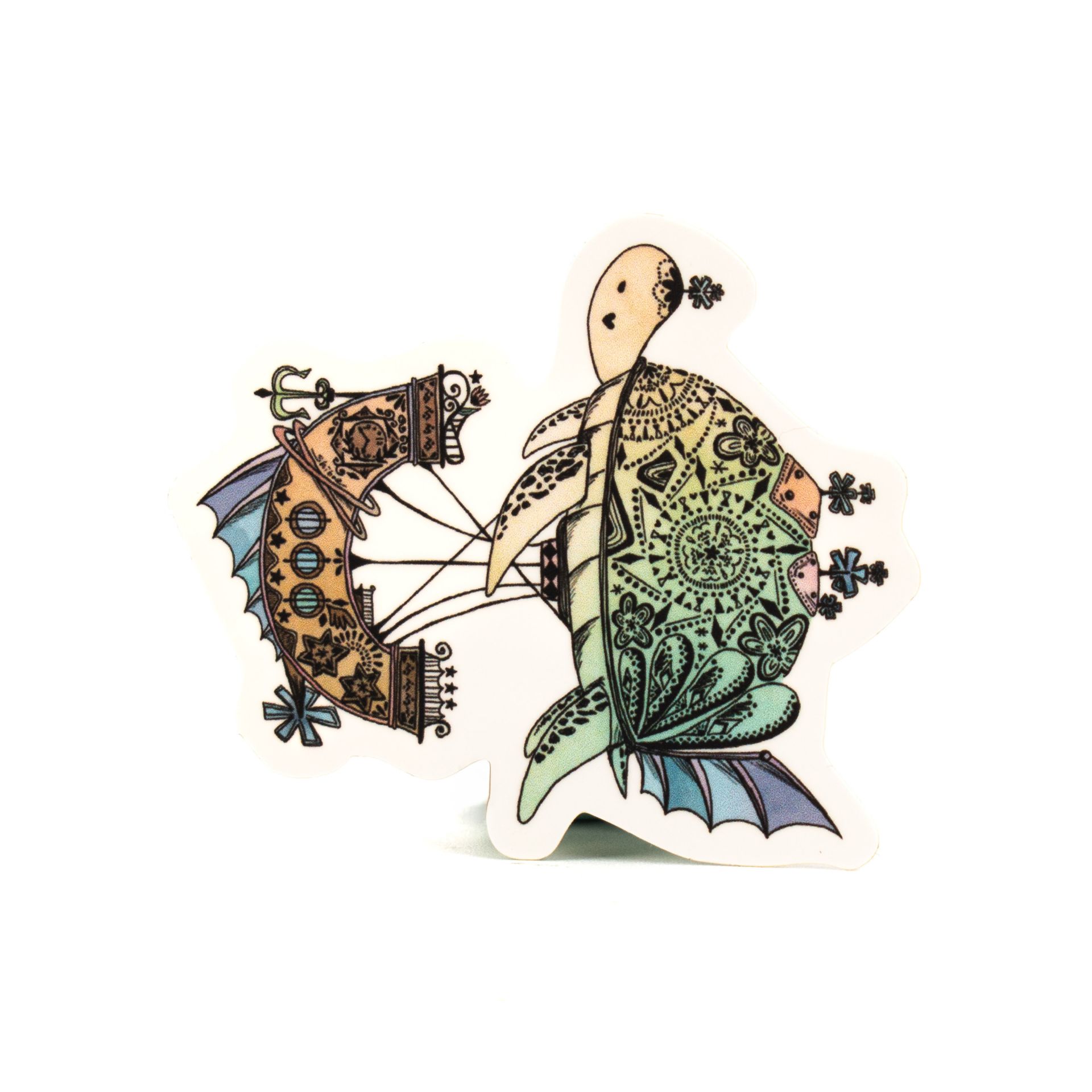 日本柴尾貼紙/ 海龜飛型船夢列