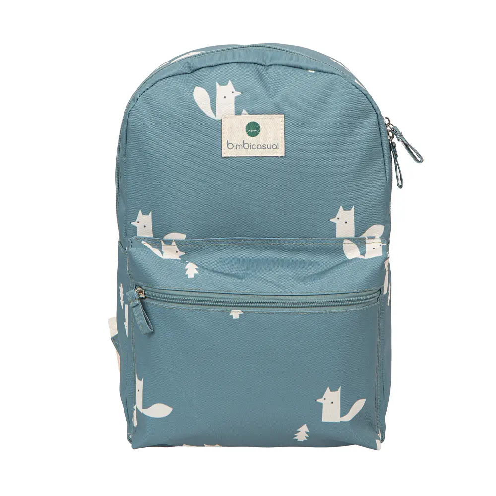 附贈尿布墊➤【Bimbidreams】防潑水多功能媽媽包 42x32x5cm/ 森林狐伴