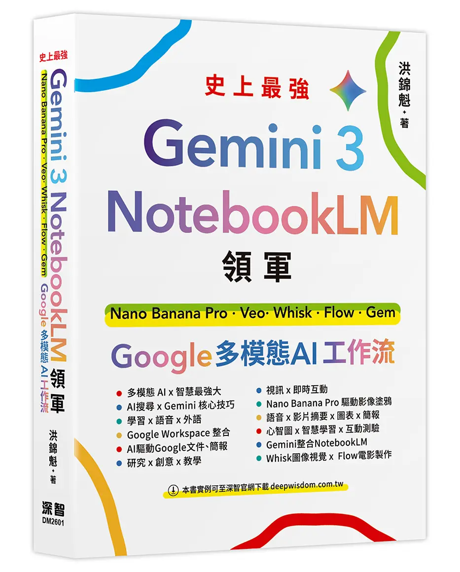 Gemini 3×NotebookLM領軍: Nano Banana Pro×Veo×Whisk×Flow×Gem-Google多模態AI工作流