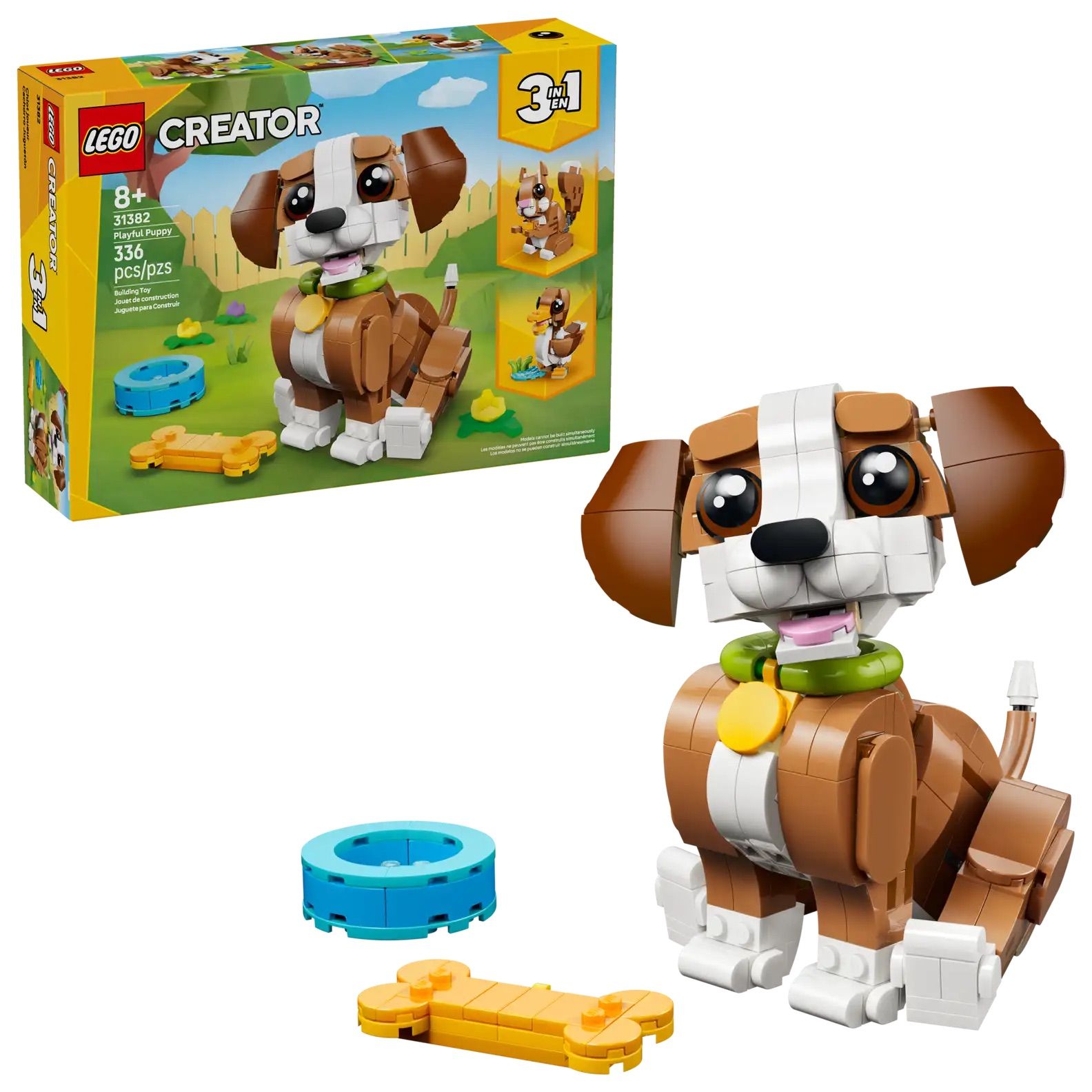 LEGO樂高積木/ 創意百變3合1/ 31382/ 可愛動物: 頑皮小狗