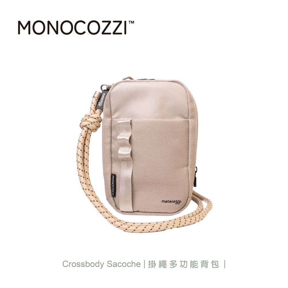 MONOCOZZI RFID防盜掛繩斜背小包/ 星光色