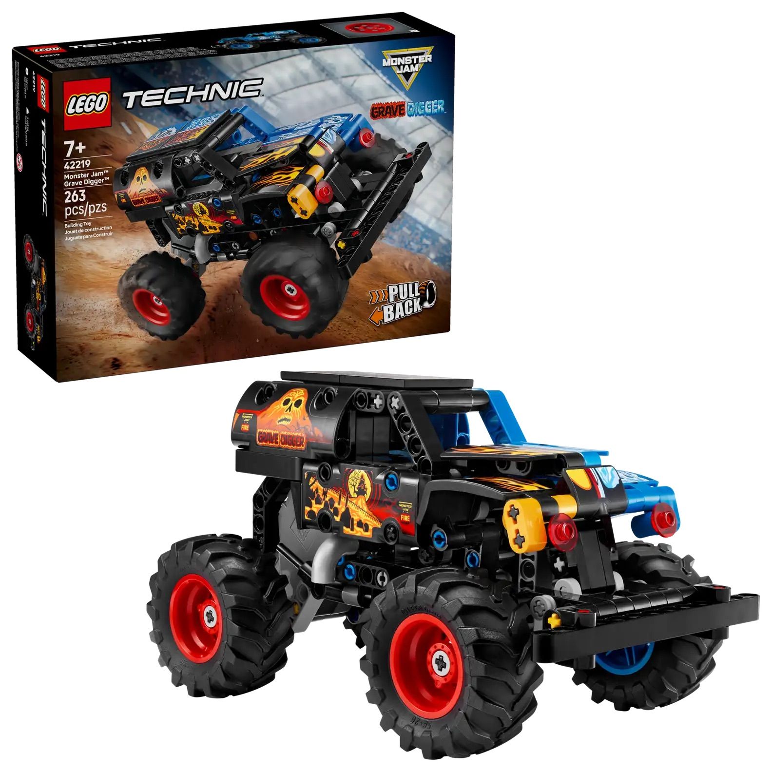 LEGO樂高積木/ 科技/ 42219/ Grave Digger火與冰