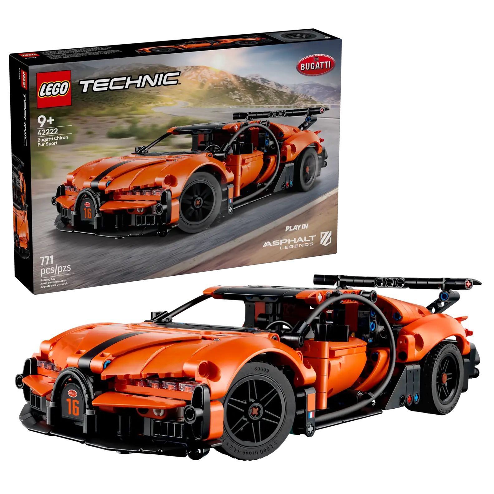 LEGO樂高積木/ 科技/ 42222/ 布加迪Chiron Pur Sport