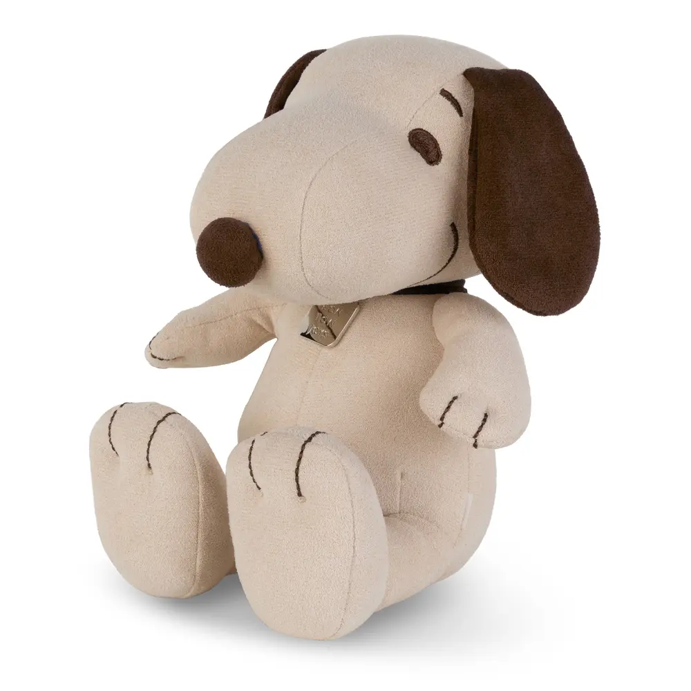 荷蘭BON TON TOYS Snoopy史努比麂皮填充玩偶/ 限量版/ 米色/ 17cm