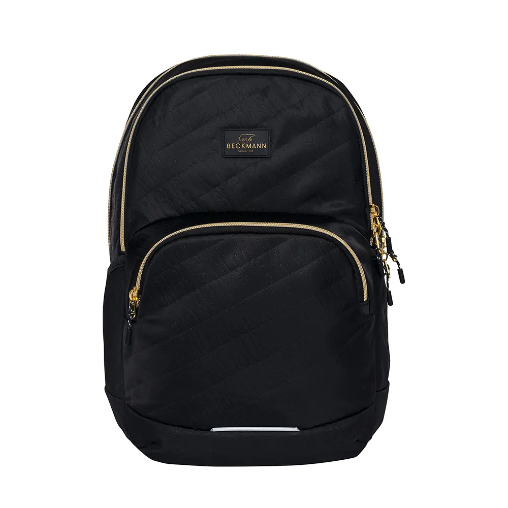 BECKMANN Sport Junior護脊書包/ 30L/ 金與黑 3.0