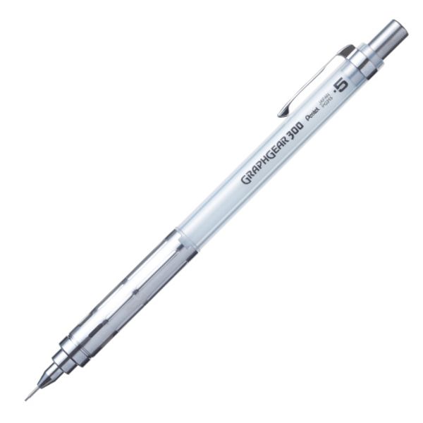 Pentel GRAPHGEAR 300自動鉛筆/ 白/ 0.5