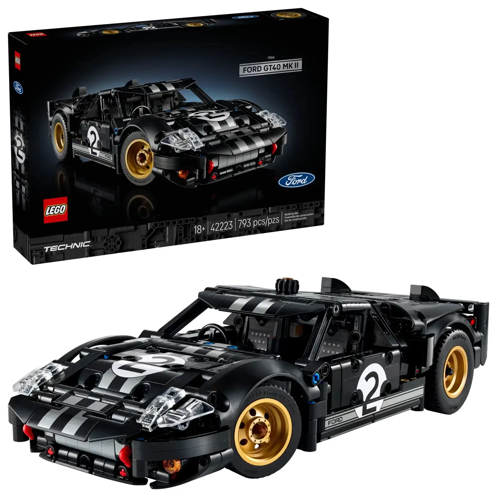 LEGO樂高積木/ 科技/ 42223/ 1966 Ford GT40 MKII