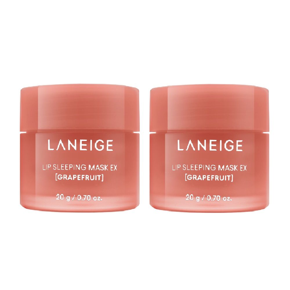 【LANEIGE蘭芝】睡美人極萃滋養晚安唇膜 EX 20g #蜜柚 (升級版) (2入組)-平行輸入