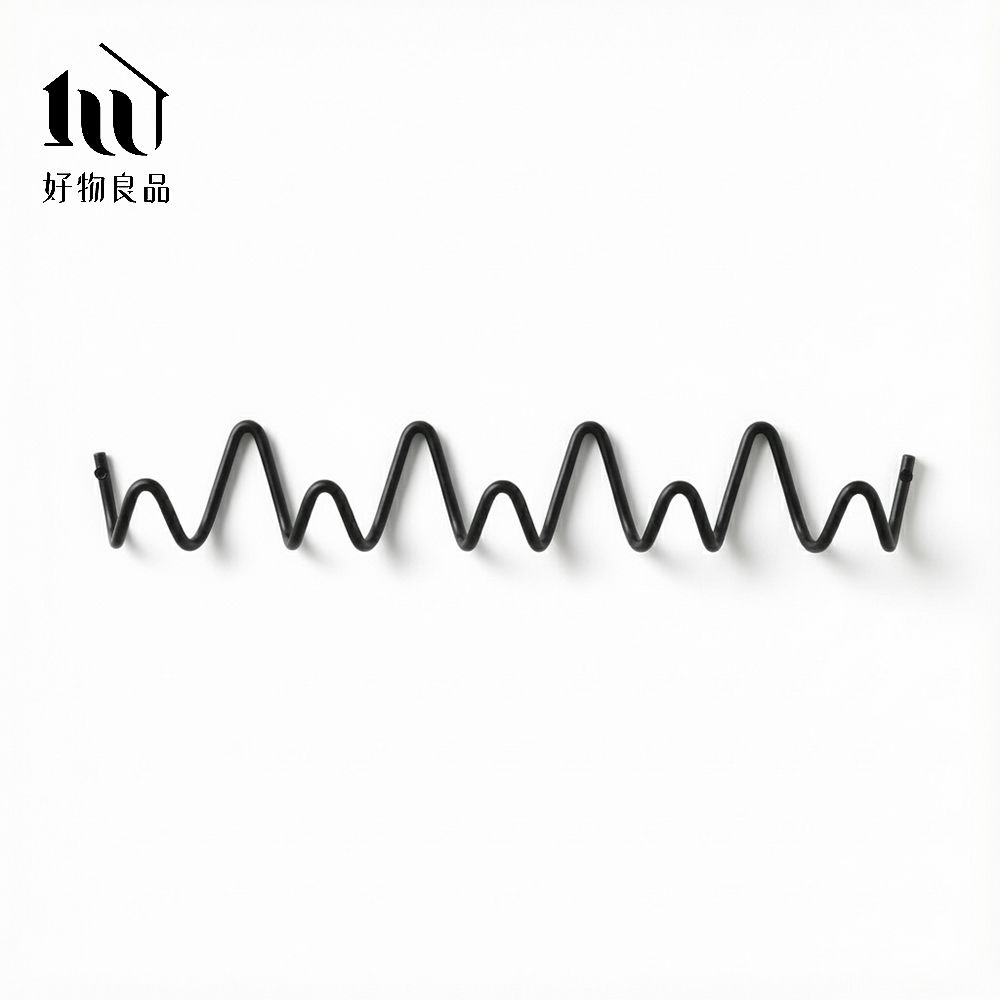 【好物良品】大款5鉤_極簡線性不鏽鋼掛鉤/ 大款5鉤49x7.5cm/ 黑色