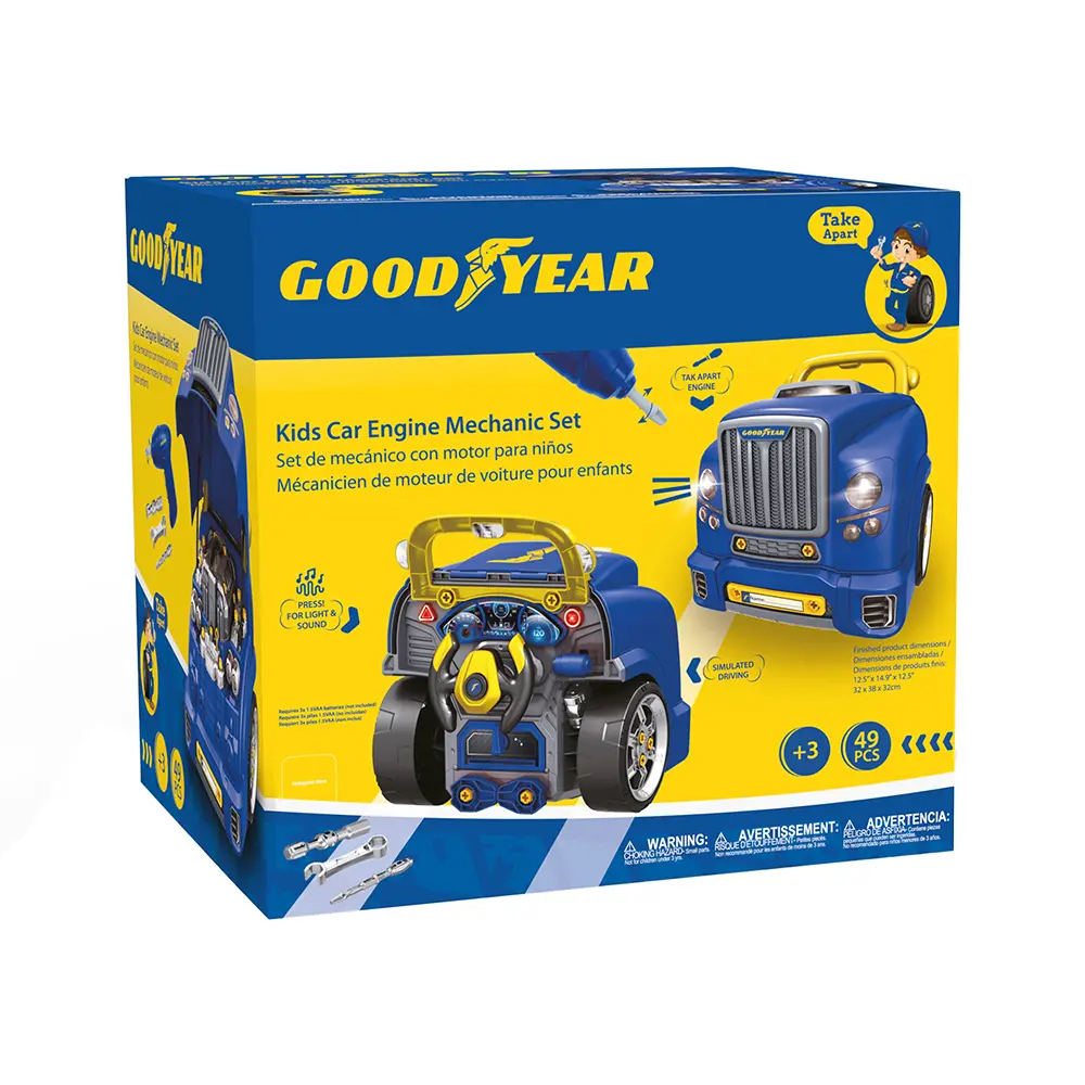 真實汽車維修為概念➤固特異GOOD YEAR聯名/ 賽車模擬&引擎維修遊戲組