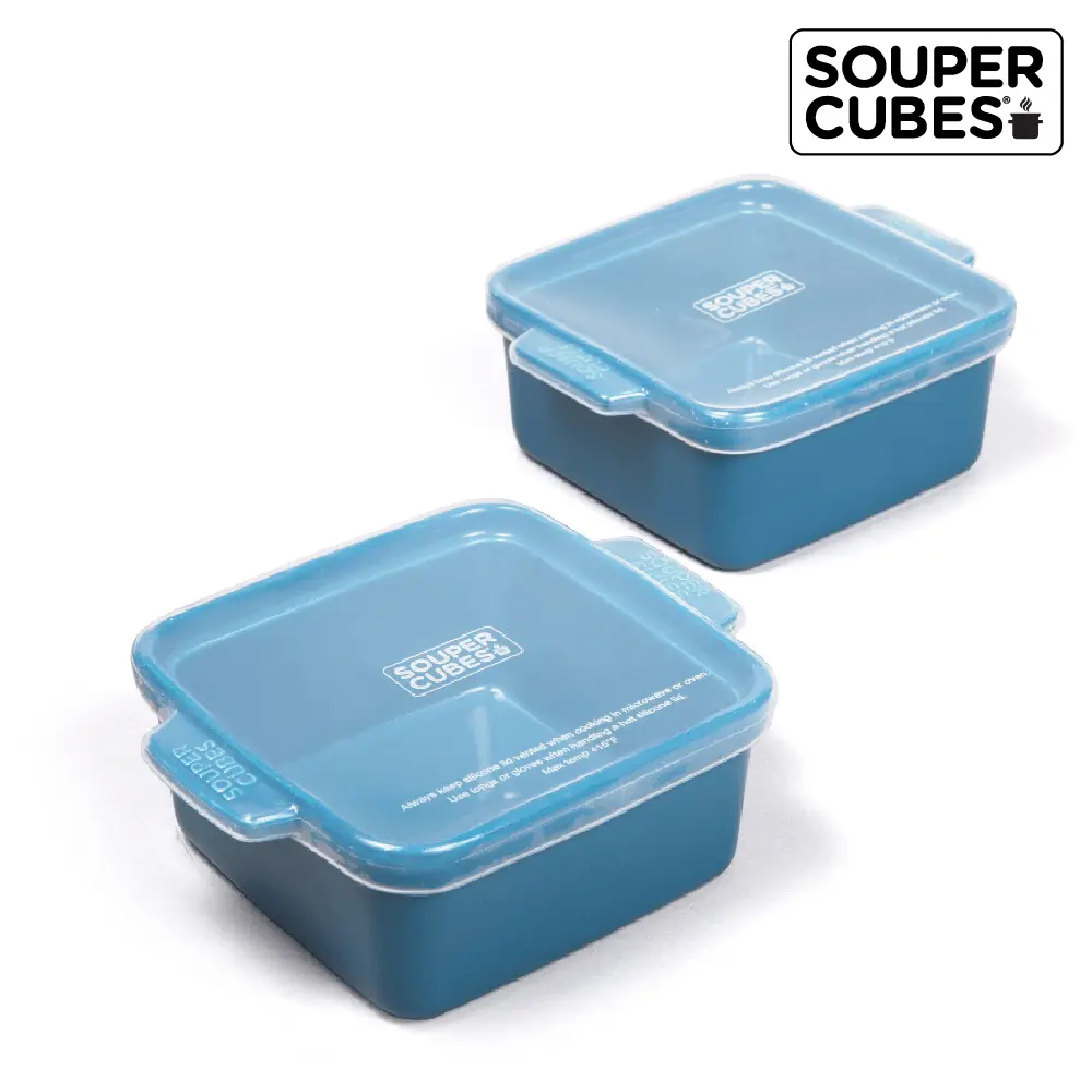 【Souper Cubes】陶瓷烤盅2入組-暮光藍